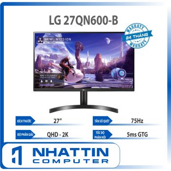 Màn hình máy tính LG QHD 27'' IPS sRGB over 99% HDR 27QN600-B