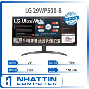 Màn hình máy tính LG UltraWide™ 29'' IPS  75Hz  AMD FreeSync™ HDR10  sRGB over 99% 29WP500-B