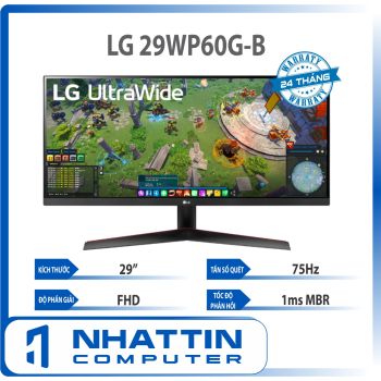 Màn hình máy tính LG UltraWide™ 29'' IPS  75Hz  AMD FreeSync™ HDR10  sRGB over 99% USB Type-C™ 29WP60G-B
