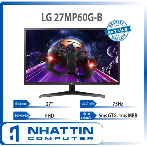 Màn hình máy tính LG IPS 27“ Full HD AMD FreeSync™ 27MP60G-B