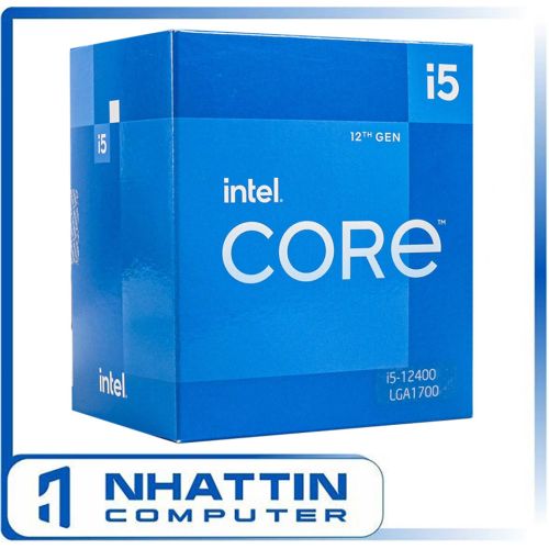 CPU Intel Core i5-12400 (2.50GHz Up To 4.40GHz, 6 Nhân 12 Luồng,18MB Cache, 65W ) – Hàng chính hãng