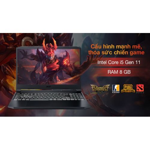 Laptop Acer Nitro 5 Gaming AN515 57 5831 (i5-11400H/8GB/512GB/6GB RTX3060/144Hz/Win10)