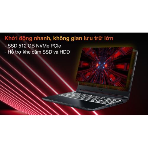 Laptop Acer Nitro 5 Gaming AN515 57 5831 (i5-11400H/8GB/512GB/6GB RTX3060/144Hz/Win10)