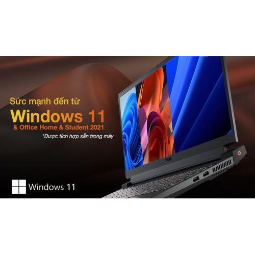 Laptop Dell Gaming G15 5511 (70266676) (i5 11400H/8GB/256GB/4GB RTX3050/120Hz/OfficeHS/Win11) 