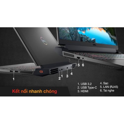 Laptop Dell Gaming G15 5511 (70266676) (i5 11400H/8GB/256GB/4GB RTX3050/120Hz/OfficeHS/Win11) 