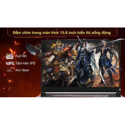 Laptop MSI Gaming GF65 Thin 10UE (i5 10500H/16GB/512GB/6GB RTX3060 Max-Q/144Hz/Balo/Win10)