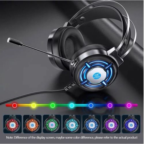 Tai nghe gaming HP H120G led RGB - âm thanh stereo sống động (Đen)